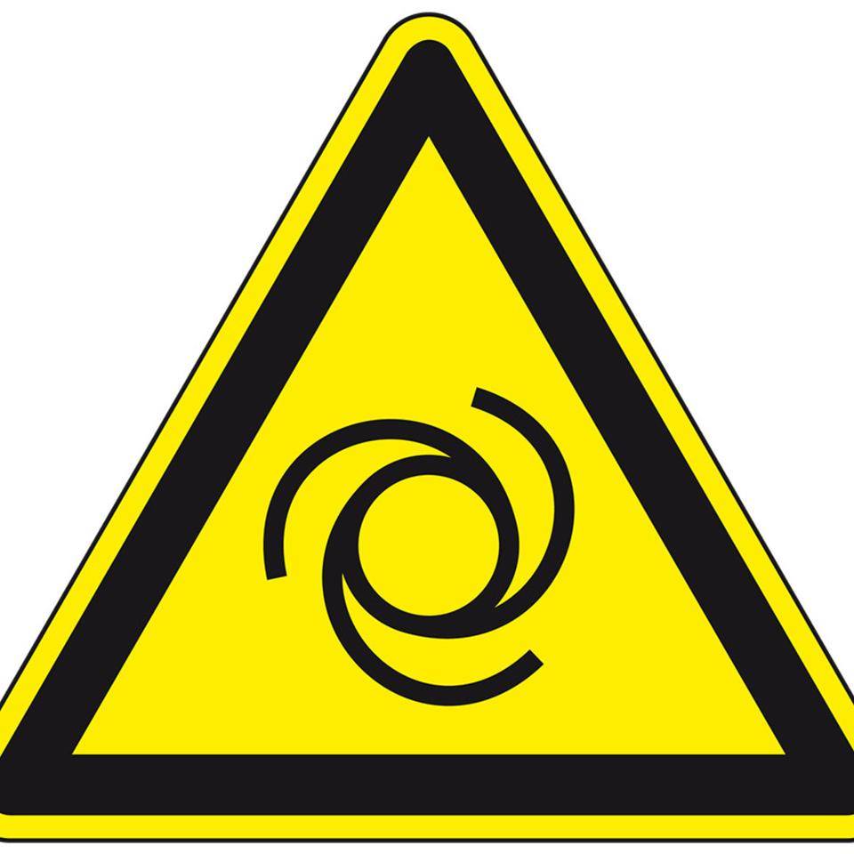 Warnschild Warnung vor automatischem Anlauf, ASR/ISO, Kunststoff, SL 100mm