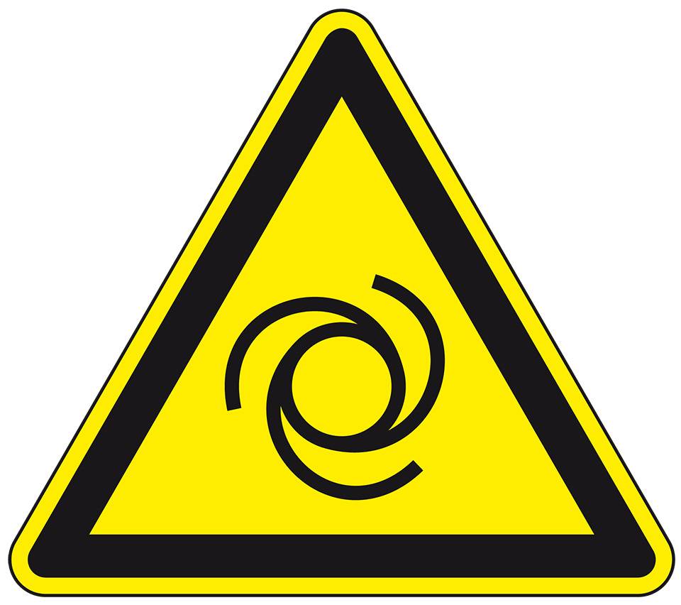 Warnschild Warnung vor automatischem Anlauf, Folie, selbstklebend, SL 200mm, ASR A1.3, DIN EN ISO 7010 W018