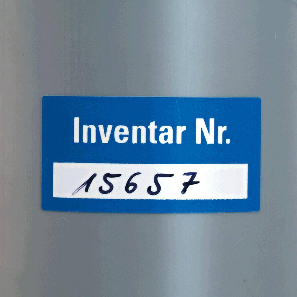 Inventaretikett Inventar-Nr., blau, Dokumentenfolie, Spezialkleber, 40x20mm, 16/Bogen