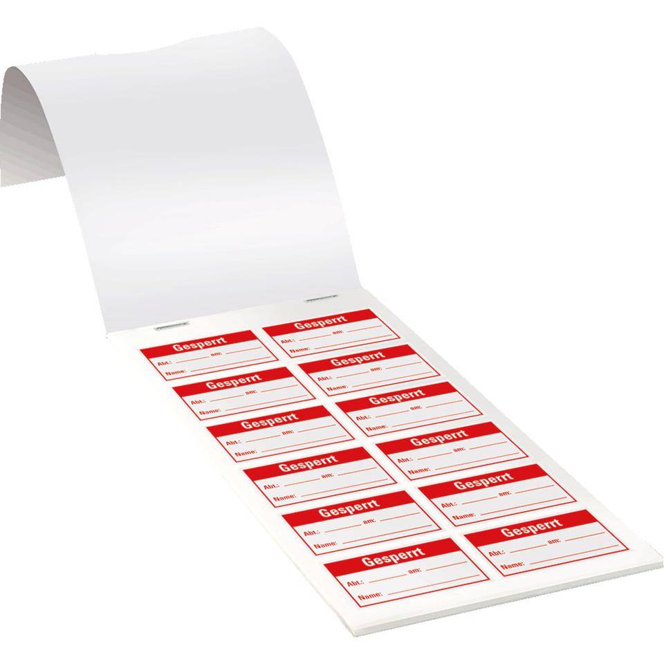Etikett für Qualitätskontrolle Gesperrt, Gewebefolie, 45x25mm, 120/Heft
