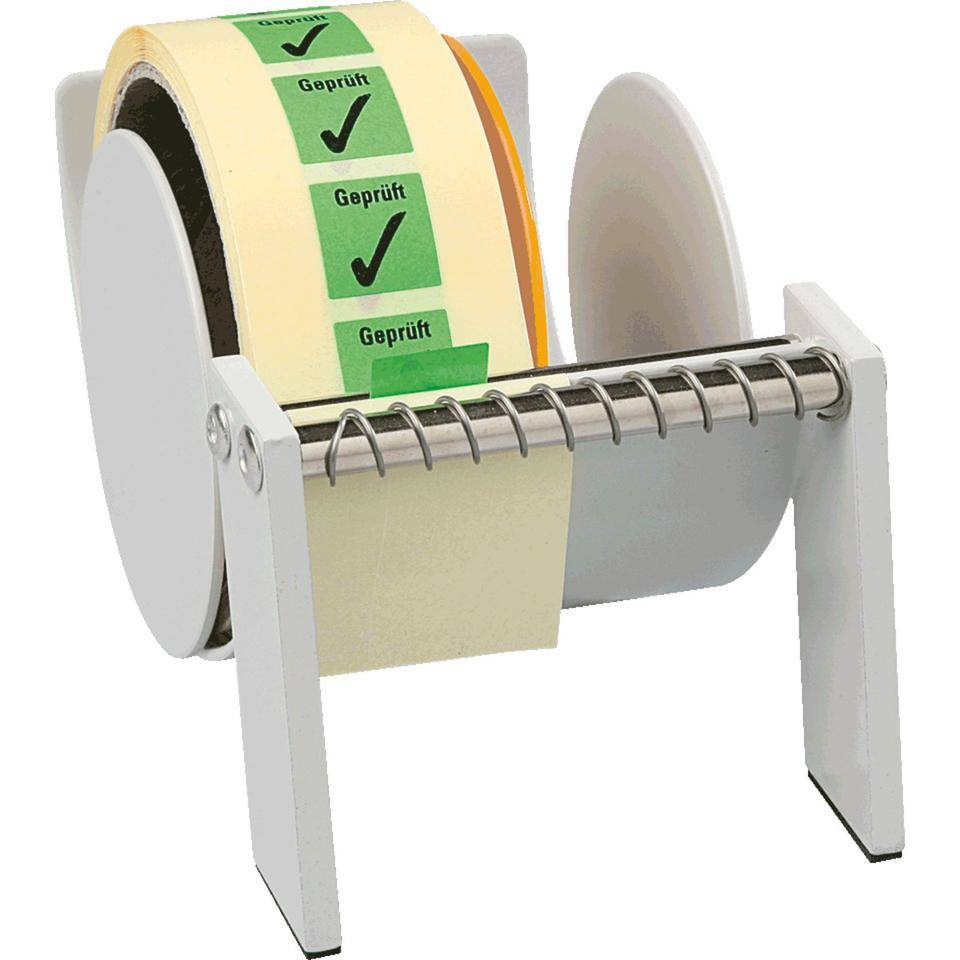 Tisch-Etikettenspender Office, mit Trenner, Nutzbreite 75mm