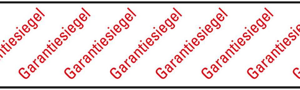 Sicherheitssiegel Garantiesiegel, RoHS-konform, VOID-Folie, 65x15mm, 30/Bogen