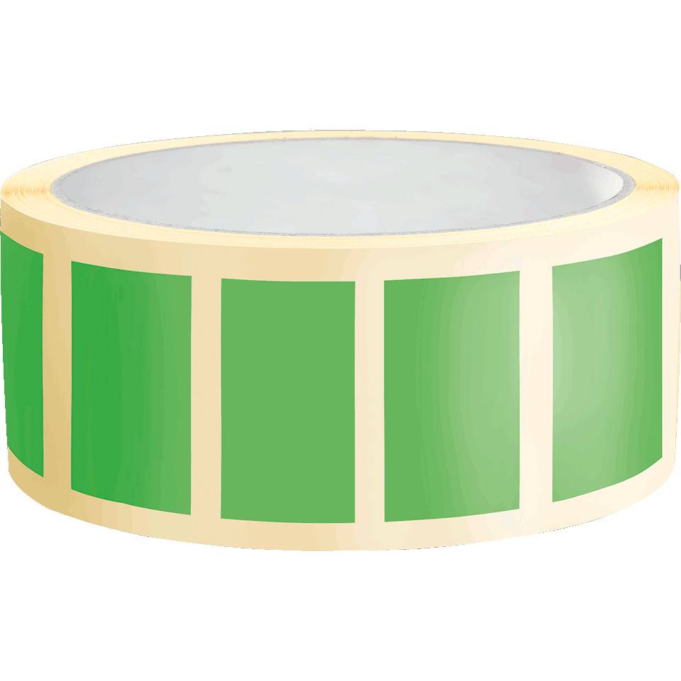 Organisationsetikett, beschriftbar, grün, Haftpapier, ablösbar, 50x25mm, 500/Rolle