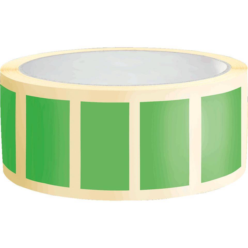 Organisationsetikett, beschriftbar, grün, Haftpapier, ablösbar, 50x25mm, 500/Rolle