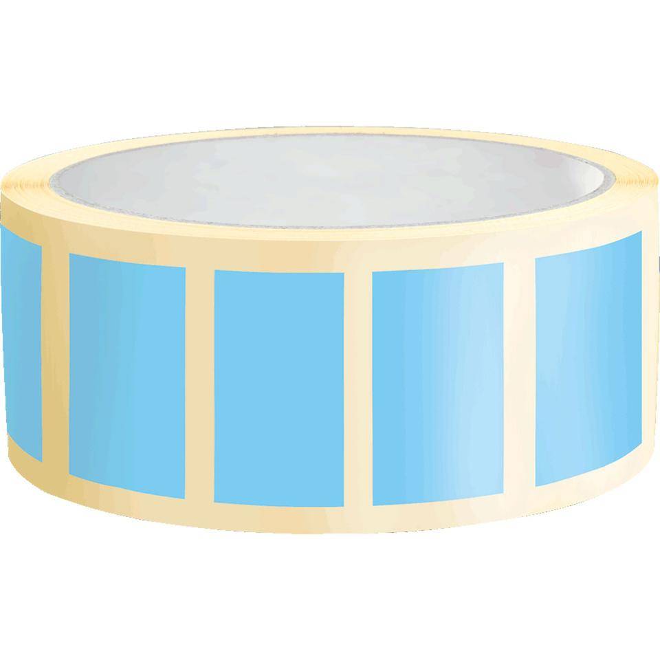 Organisationsetikett, beschriftbar, hellblau, Haftpapier, ablösbar, 50x25mm, 500/Rolle