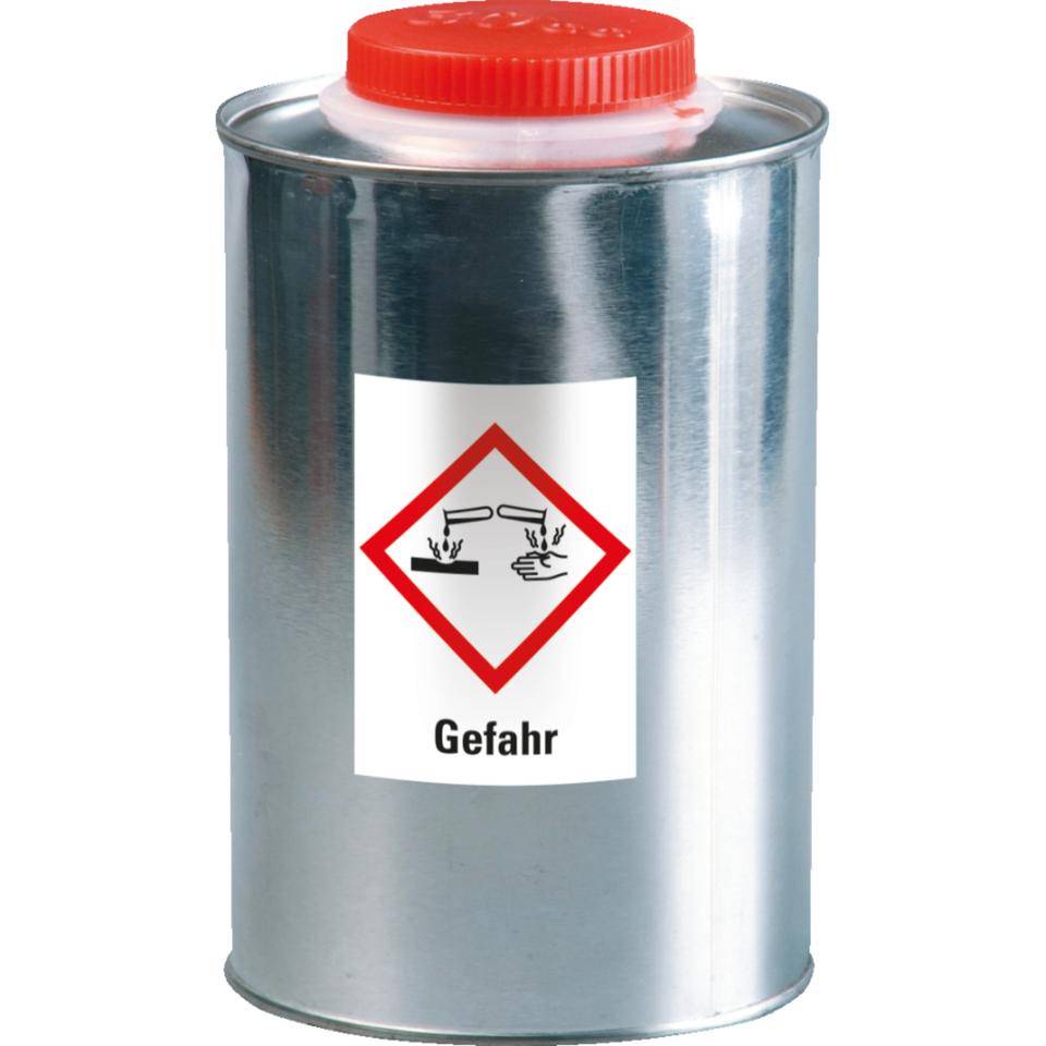Gefahrensymbol Ätzwirkung GHS 05, Gefahr, Folie, 37x52mm, 500/Rolle, GHS-Verordnung