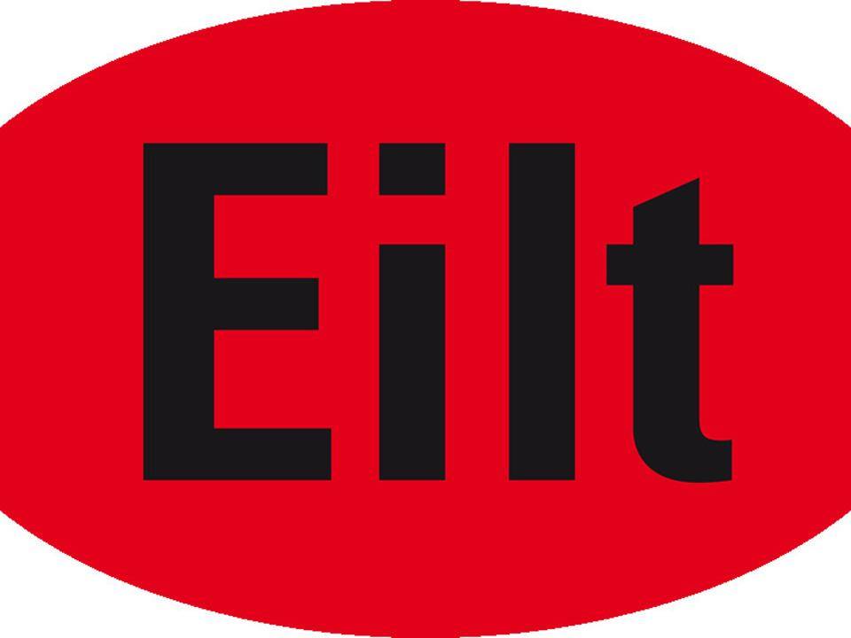 Organisationsetikett Eilt, oval, rot, Haftpapier, ablösbar, 90x53mm, 500/Rolle
