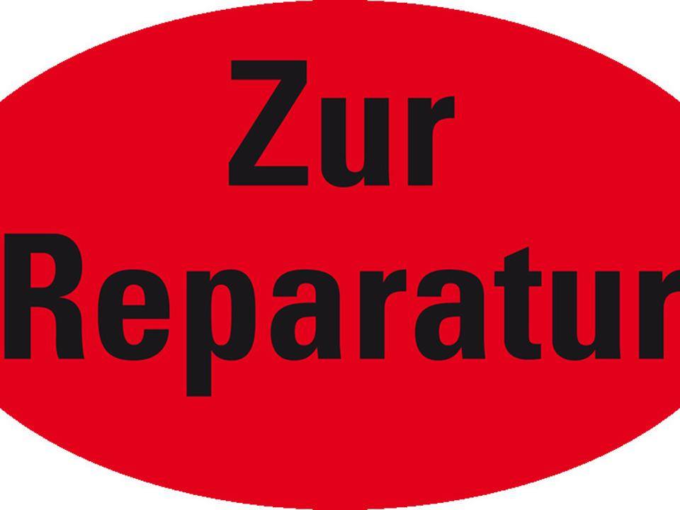 Organisationsetikett Z.Reparatur, oval, rot, Haftpapier, ablösbar, 90x53mm, 500/Rolle