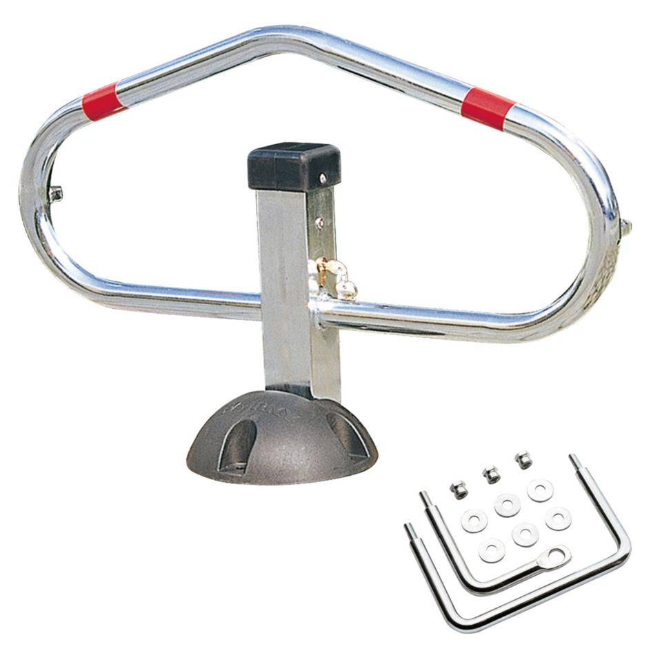 Parkpfosten-Set Parky AR 100, gleichschließend, zum Einbetonieren, 500x730mm