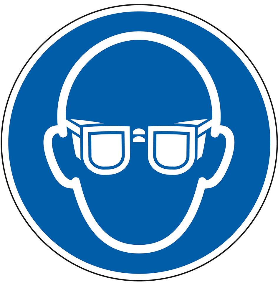 Gebotsschild Augenschutz benutzen, ASR/ISO, Kunststoff, Ø200mm, ASR A1.3 M004