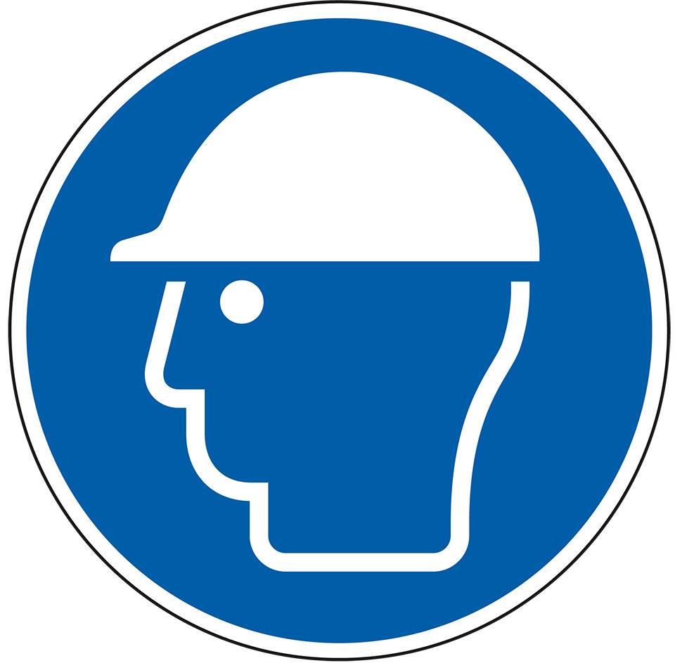 Gebotsschild Kopfschutz benutzen, Aluminium, Ø 200mm, ASR A1.3, DIN EN ISO 7010 M014
