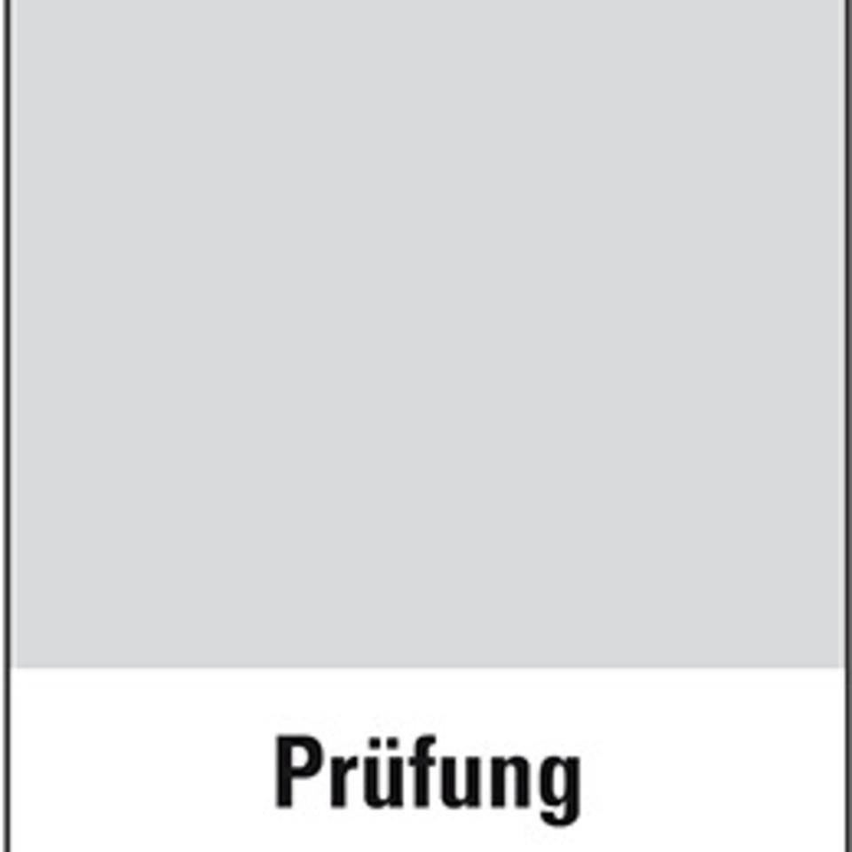 Kabel-Grundetikett Prüfung gemäß , schwarz/weiß, Folie, selbstklebend, 95x25mm, 60/Heft