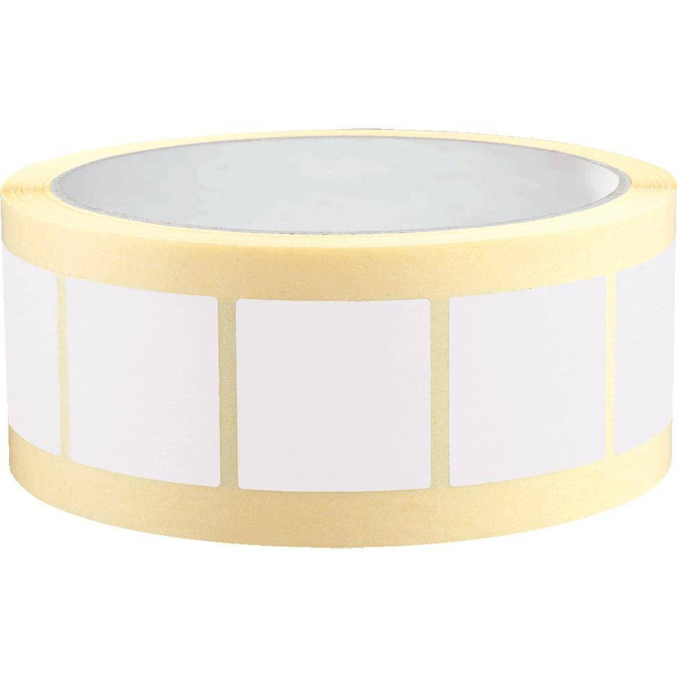 Organisationsetikett, beschriftbar, weiß, Haftpapier, ablösbar, 25x25mm, 500/Rolle
