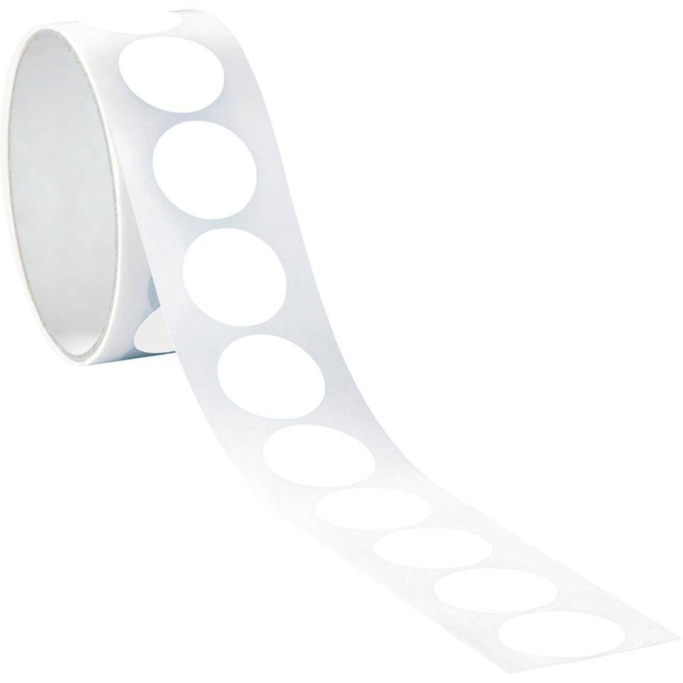 Markierungspunkt, blanko, weiß, Folie, selbstklebend, Ø 37mm, 100/Rolle