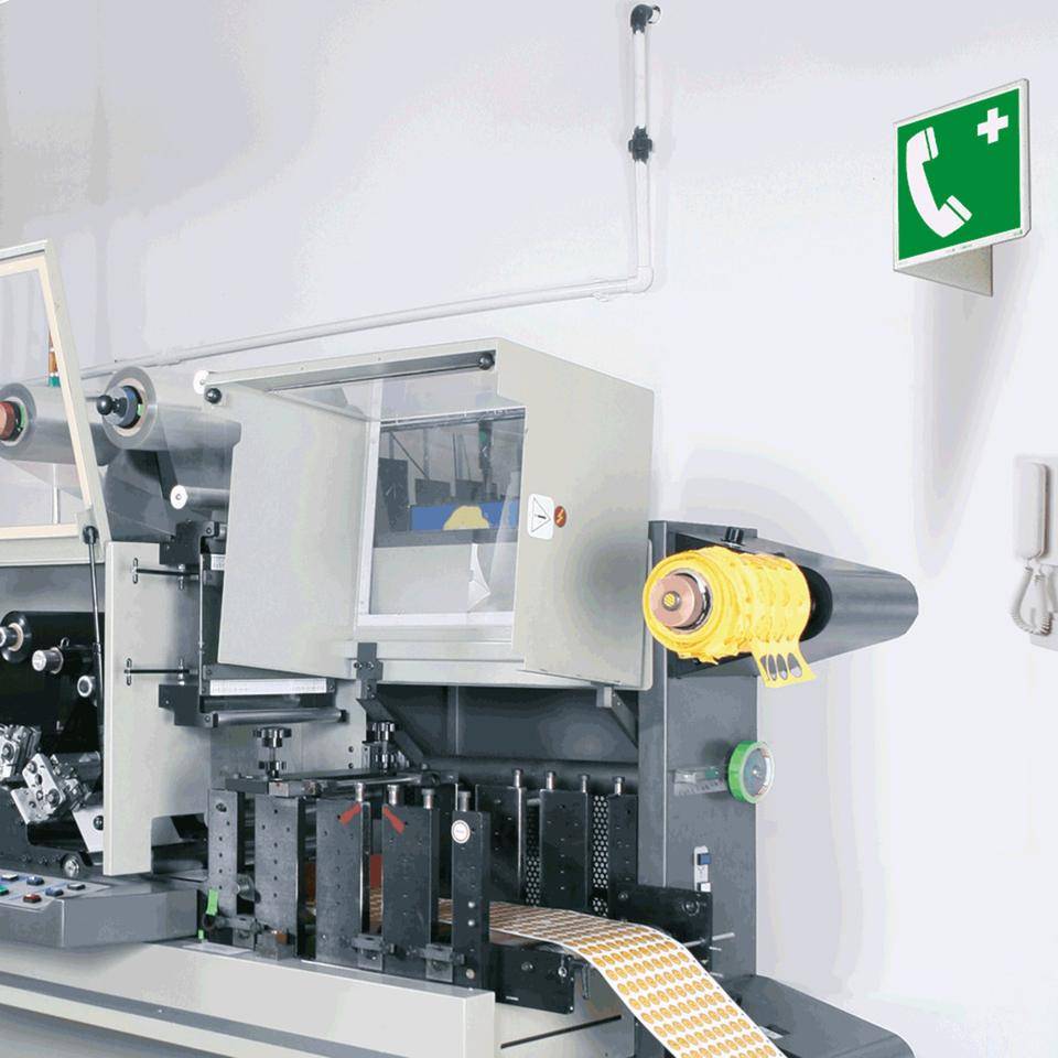 Rettungs-Nasenschild Notruftelefon, Kunststoff, 200x200mm, ASR A1.3, DIN EN ISO 7010 E004