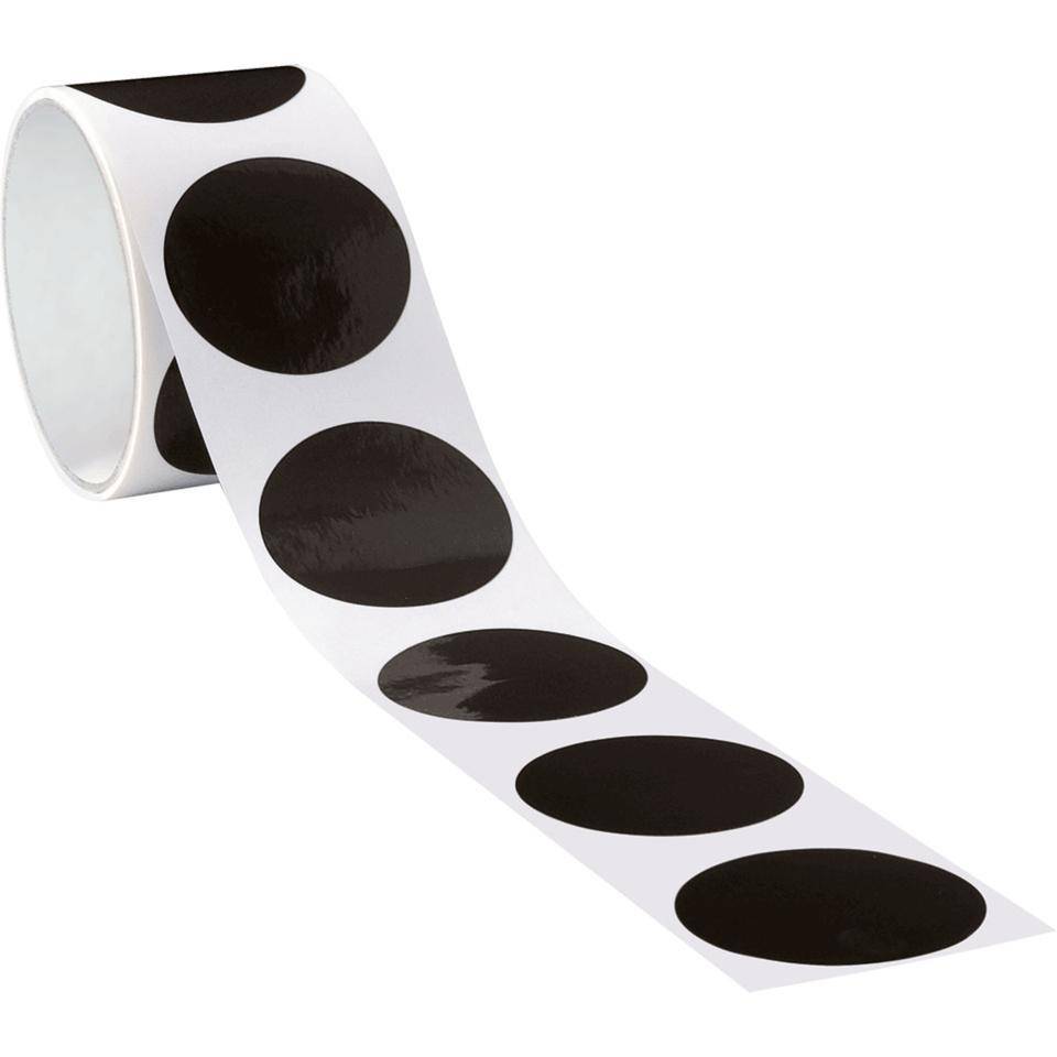 Markierungspunkt, blanko, schwarz, Folie, selbstklebend, Ø 75mm,100/Rolle