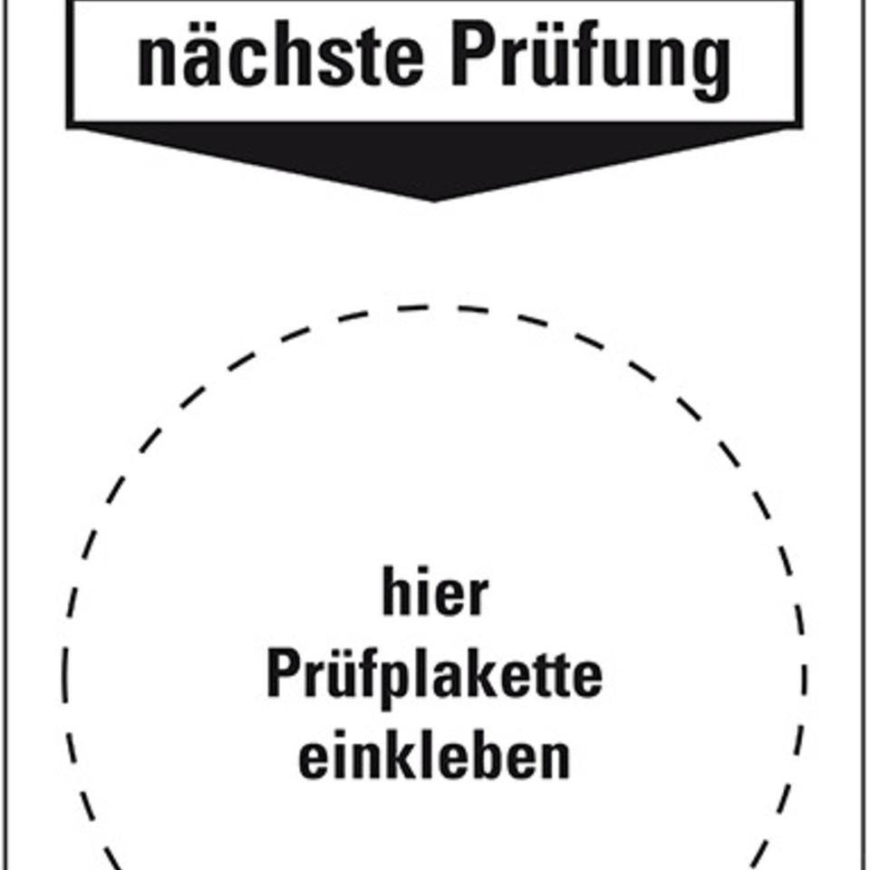 Grundetikett Verbandmaterial geprüft, Folie, selbstklebend, 40x100mm, 5/Bogen