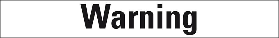 Signalwort Warning, Folie, selbstklebend, 26x10mm, 20/Bogen, GHS-Verordnung