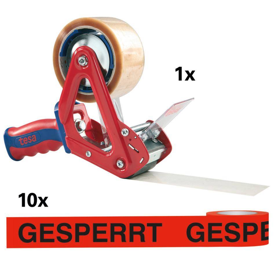 Starter-Set Klebeband Gesperrt mit tesa® 6400 Handabroller COMFORT