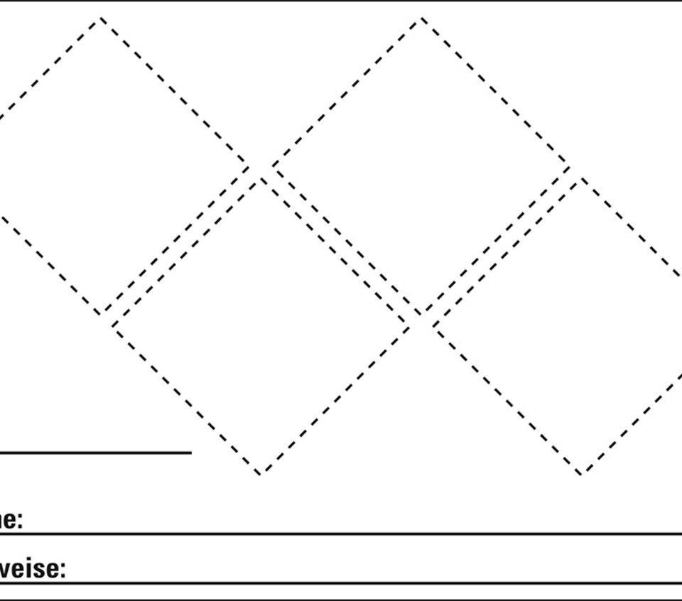 Gefahrstoffetikett zum Selbstkleben und Beschriften, für 4 Piktos, Folie, 105x74mm, 8/Bogen