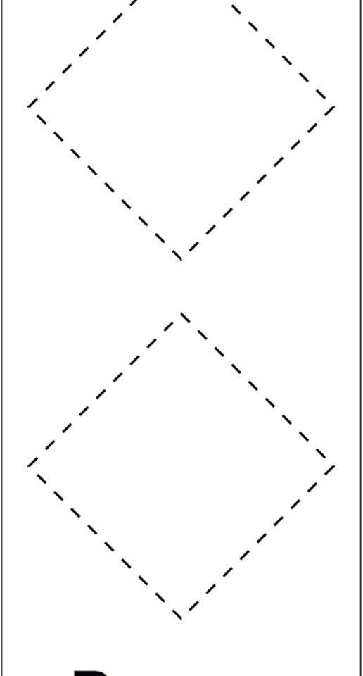 Grundetikett Danger, für 2 GHS-Piktogramme, Folie, selbstklebend, 30x70mm, 8/Bogen