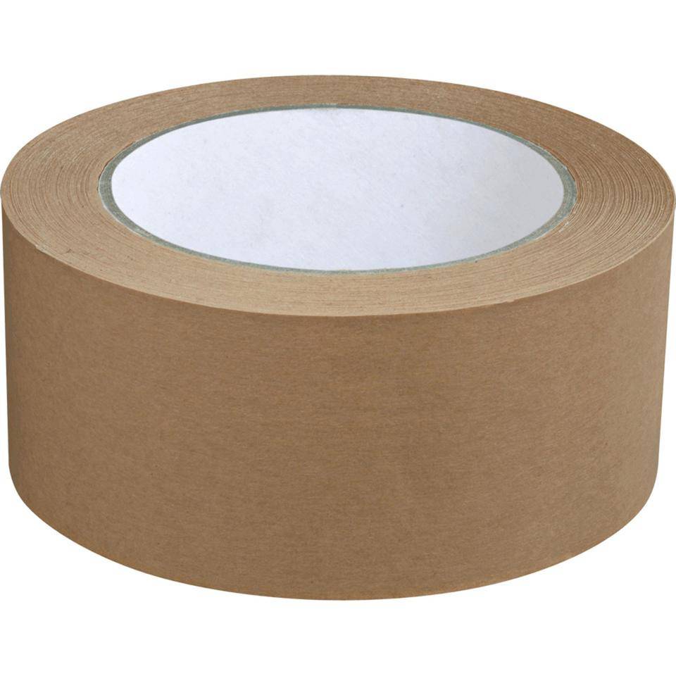 Papierklebeband, folienfrei, braun, Papier, selbstklebend, 50mm,50m, 6/VE