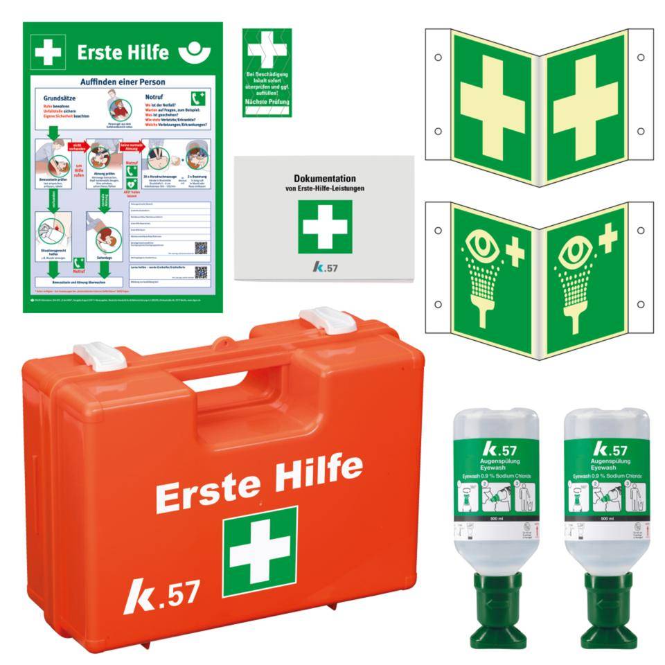 K.57 Vorteils-Set Erste Hilfe Classic, Koffer, Schilder, Aushang