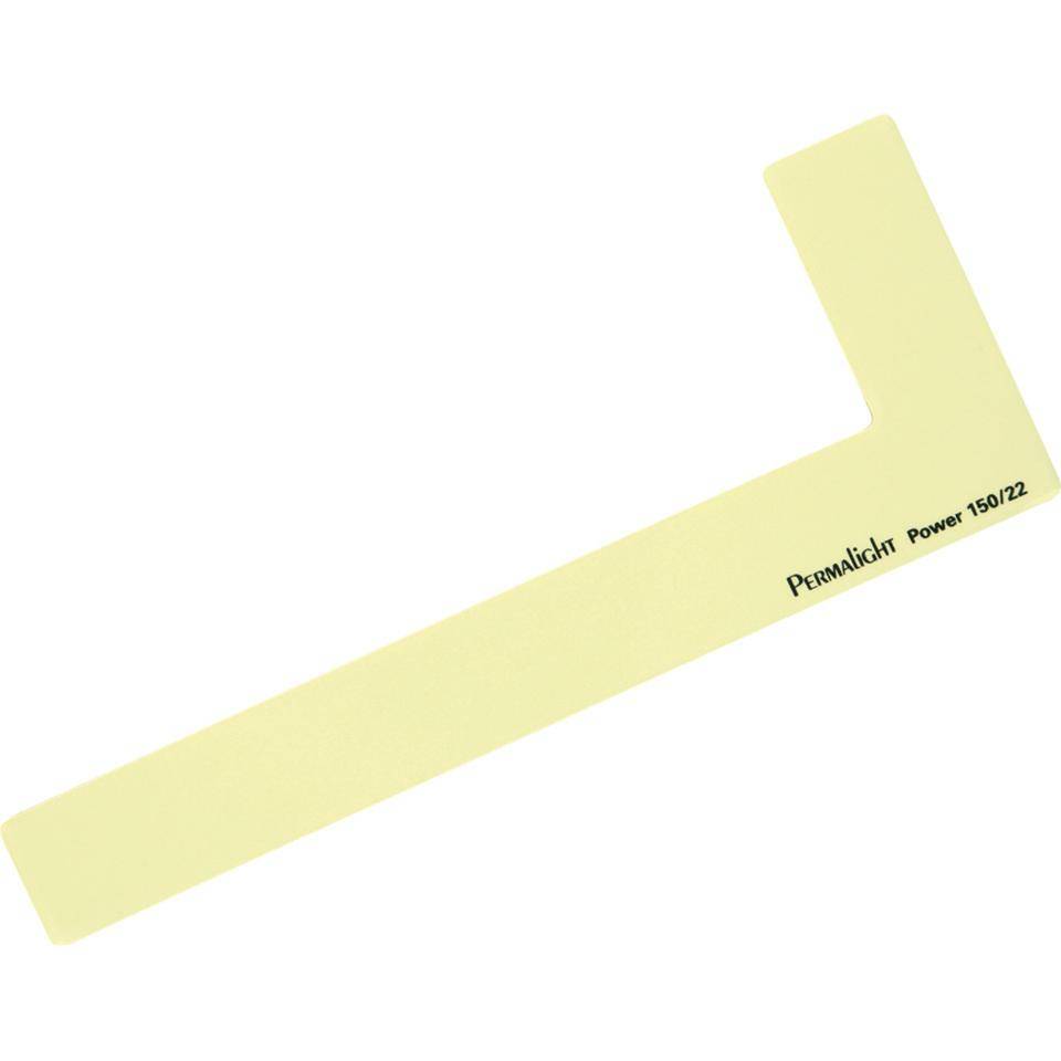 PERMALIGHT® power langnachleuchtend L-Treppenmarker, links, Aluminium, selbstklebend, 76x203x25mm, DIN 67510