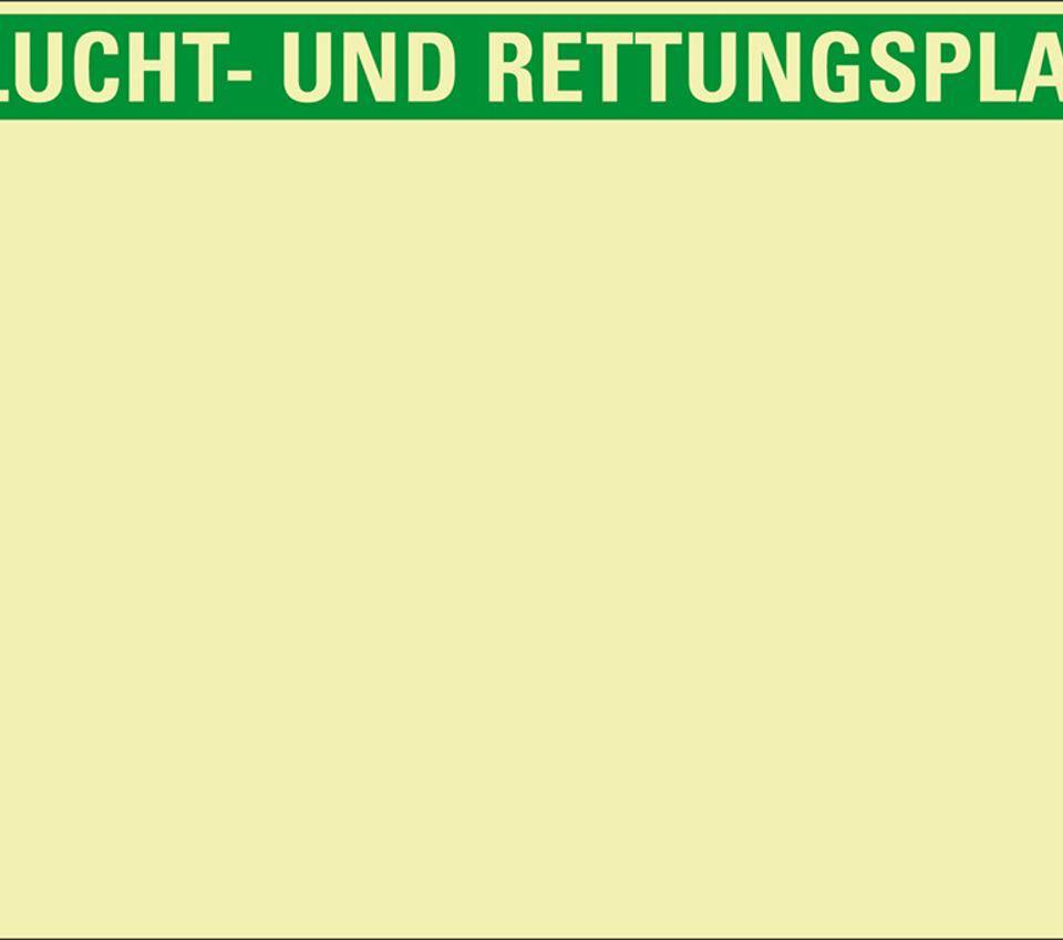 PERMALIGHT® power langnachleuchtend Planträger, für Flucht- u. Rettungsplan, Kunststoff, 594x420mm