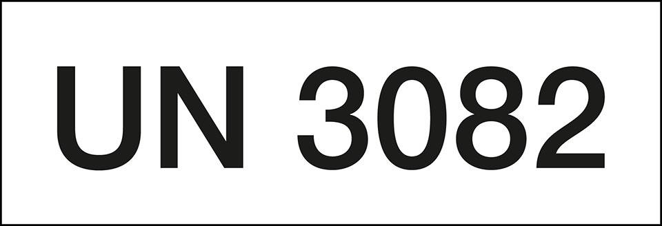 Gefahrgutaufkleber mit UN-Nummer 3082, Folie, Oberflächenschutz, 147x50mm, 250/Rolle, GGVSEB, ADR
