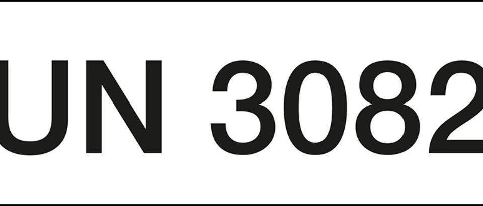 Gefahrgutaufkleber mit UN-Nummer 3082, Folie, Oberflächenschutz,147x50mm, 250/Rolle, GGVSEB, ADR