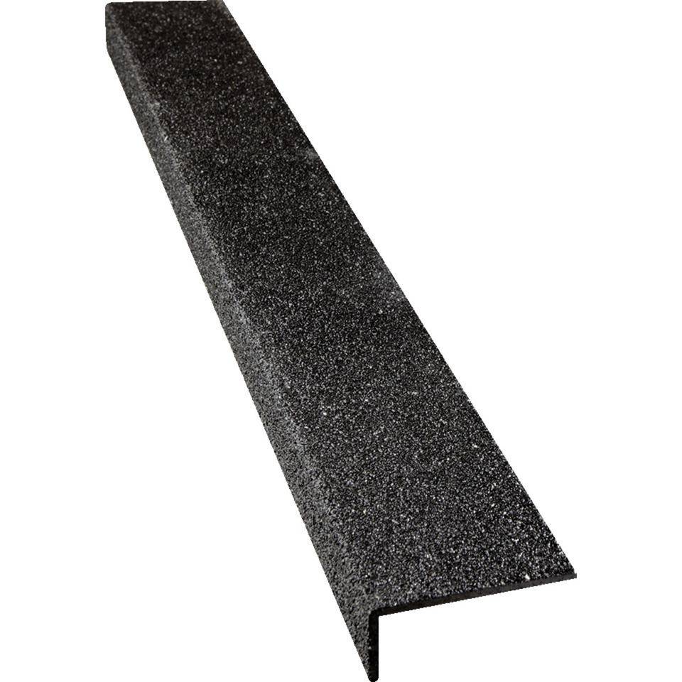 K.57 Antirutsch-Treppenkantenprofil, R13, schwarz, Spezialkunststoff, 70x800x30mm