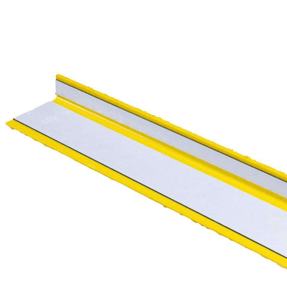 K.57 Antirutsch-Treppenprofil selbstklebend, R13, gelb, Kunststoff, 70x1000x30mm
