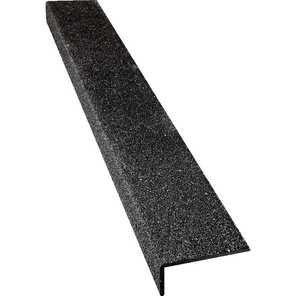 K.57 Antirutsch-Treppenprofil selbstklebend, R13, schwarz, Kunststoff, 70x600x30mm