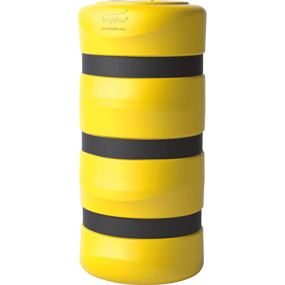 boplan® Pfeiler- und Säulenschutz Kolom Protector KP 200, gelb, Ausschnitt für Säulenmaß 200x200mm, Ø 520mm