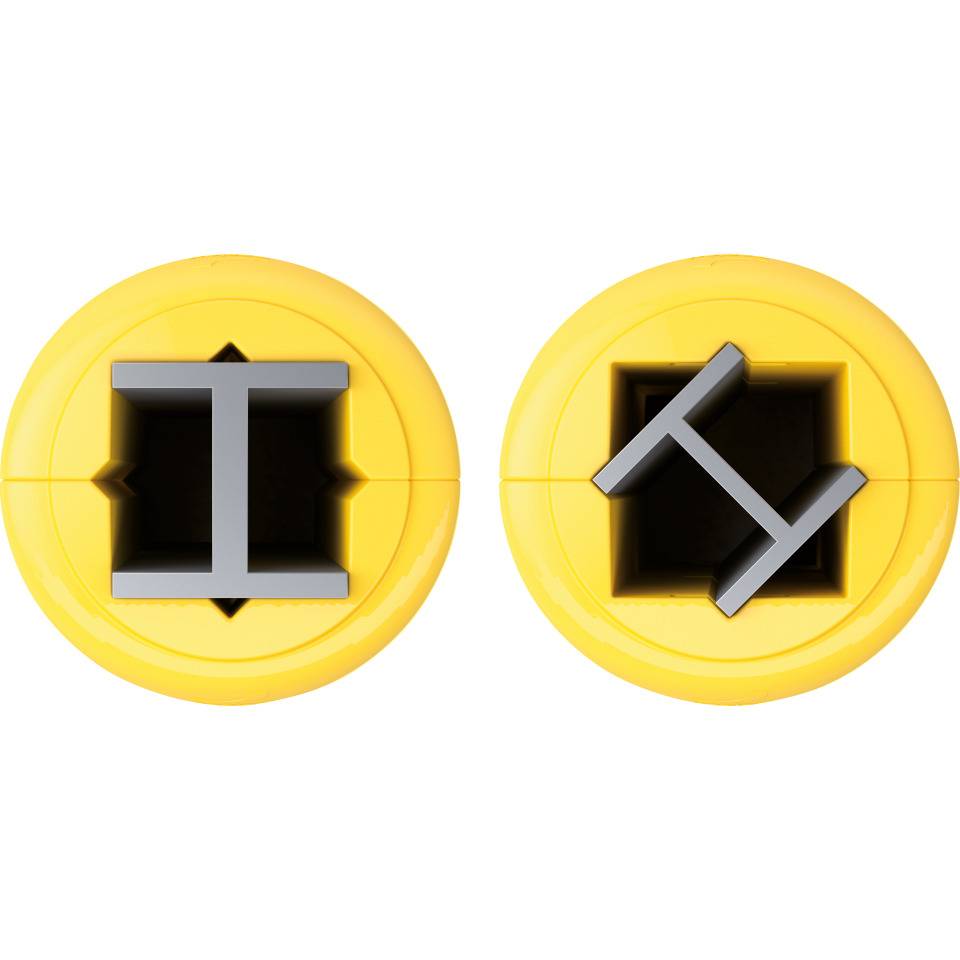 boplan® Pfeiler- und Säulenschutz Kolom Protector KP 600, gelb, Ausschnitt für Säulenmaß 600x600mm, Ø1035mm