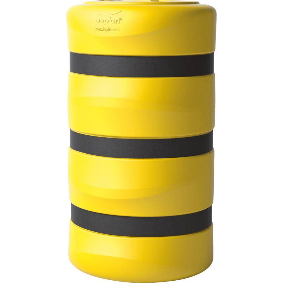 boplan® Pfeiler- und Säulenschutz Kolom Protector KP 300, gelb, Ausschnitt für Säulenmaß 300x300mm, Ø 620mm