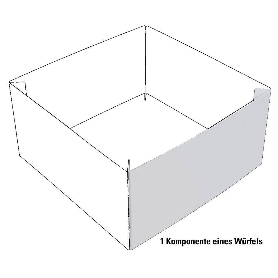Komponente für Notausgangswürfel, blanko, Kunststoff, 600x300mm