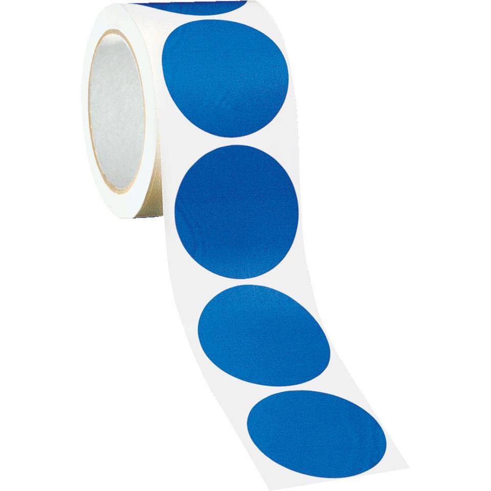 K.57 Bodenmarkierungspunkte, blau (ca. RAL 5015), Ø90mm, 340/Rolle