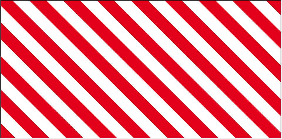 Ersatzfolie für Stahl-Schutzbügel, rot/weiß, Folie, selbstklebend, 820x405mm