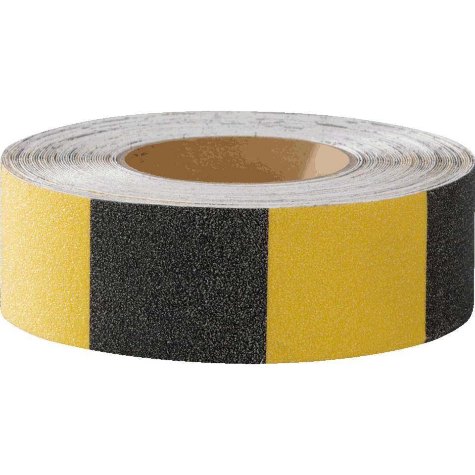 K.57 Antirutsch-Warnmarkierung,R13,gelb/schwarz geblockt,PVC,selbstkl.,50mm,18,3m/RO