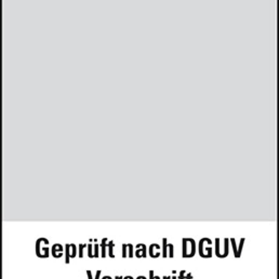Kabel-Grundetikett Geprüft nach DGUV Vorschrift, Folie, selbstklebend, 95x25mm, 60/Heft, DGUV
