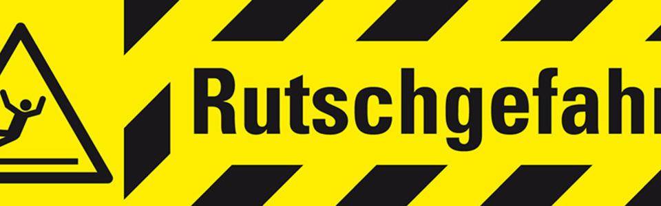 Antirutschbelag Rutschgefahr, R13, gelb/schwarz, selbstklebend, 800x200mm