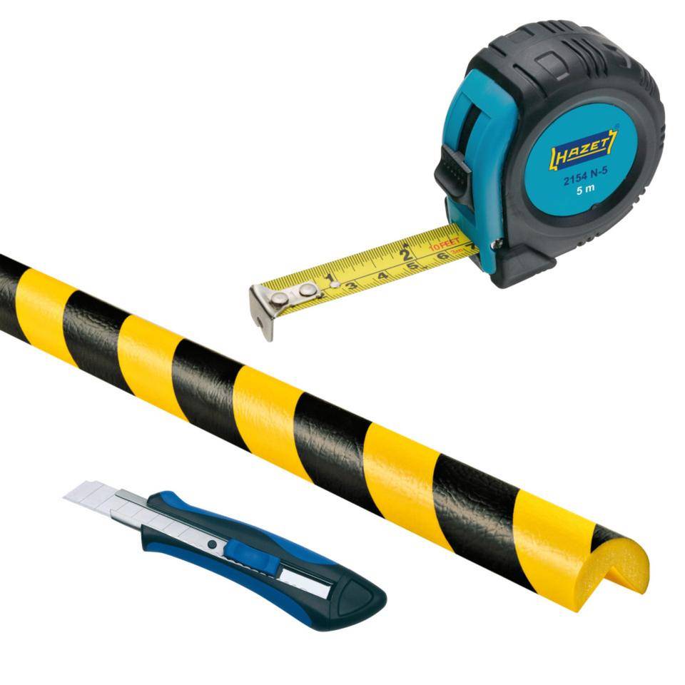 Vorteils-Set Flex Knuffi Eckschutzprofil Typ A, Soft-Cutter, HAZET® Rollband-Maß
