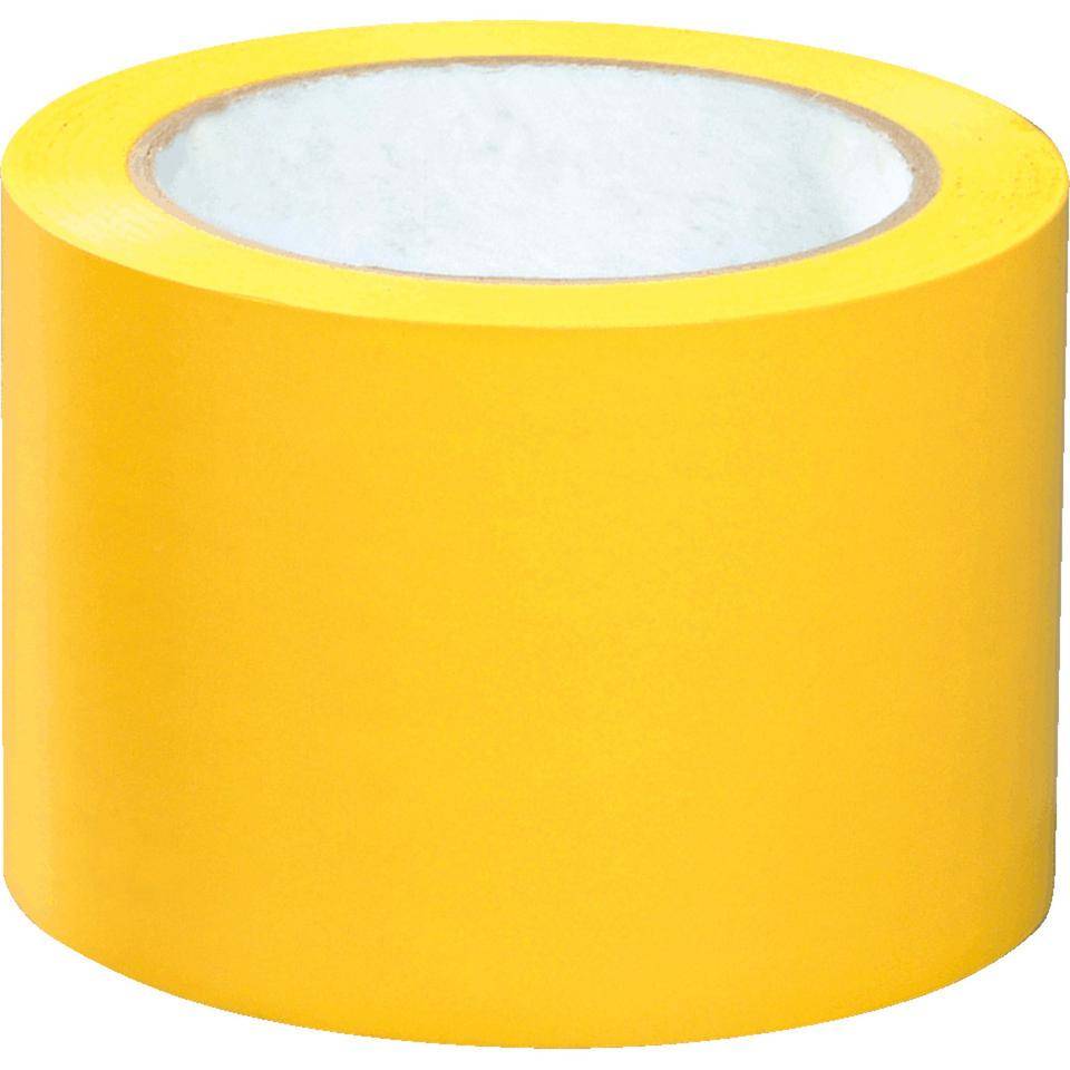 K.57 Bodenmarkierungsband, gelb, PVC-Folie, 75mm, 33m/Rolle