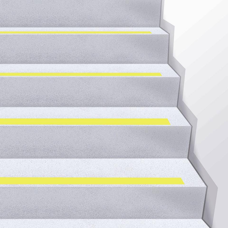 PERMALIGHT® power langnachleuchtend Antirutsch-Bodenband, R10, selbstklebend, 50mm, 16m/Rolle