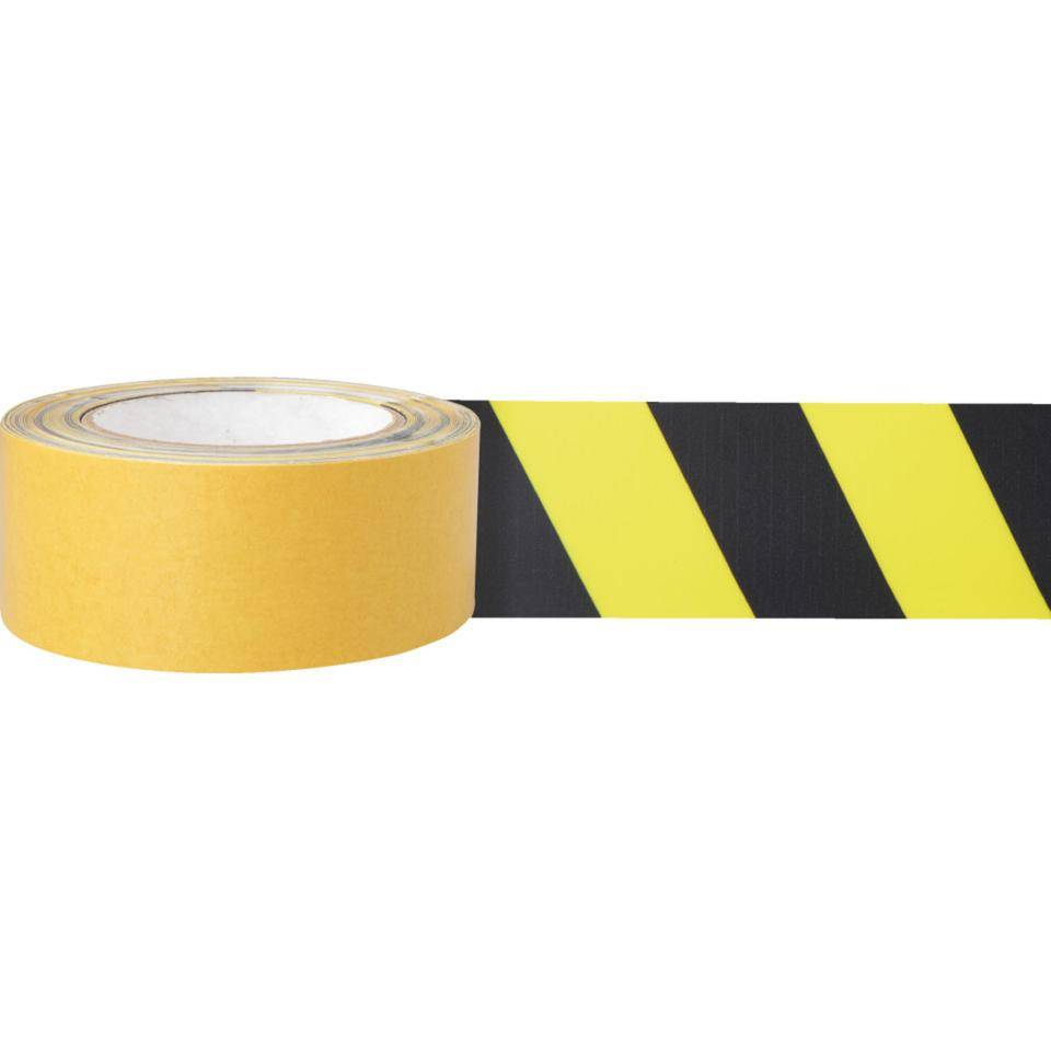 K.57 Bodenmarkierungsband, überfahrbar, gelb/schwarz, PVC, 50mm,10m/Rolle