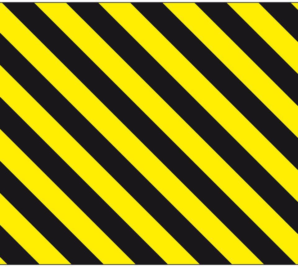 Ersatzfolie für Stahl-Schutzbügel, gelb/schwarz, Folie, selbstklebend, 570x405mm