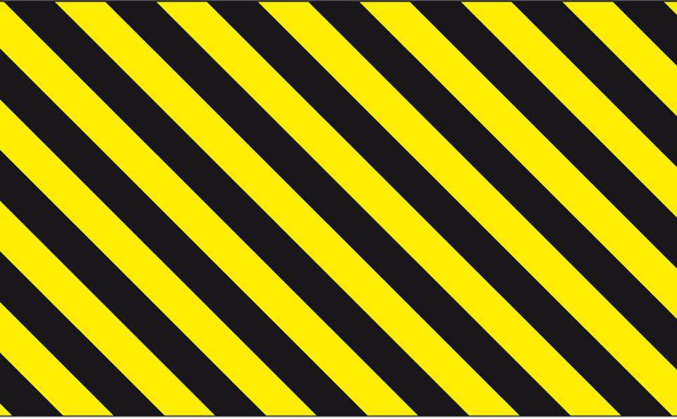 Ersatzfolie für Stahl-Schutzbügel, gelb/schwarz, Folie, selbstklebend, 820x405mm