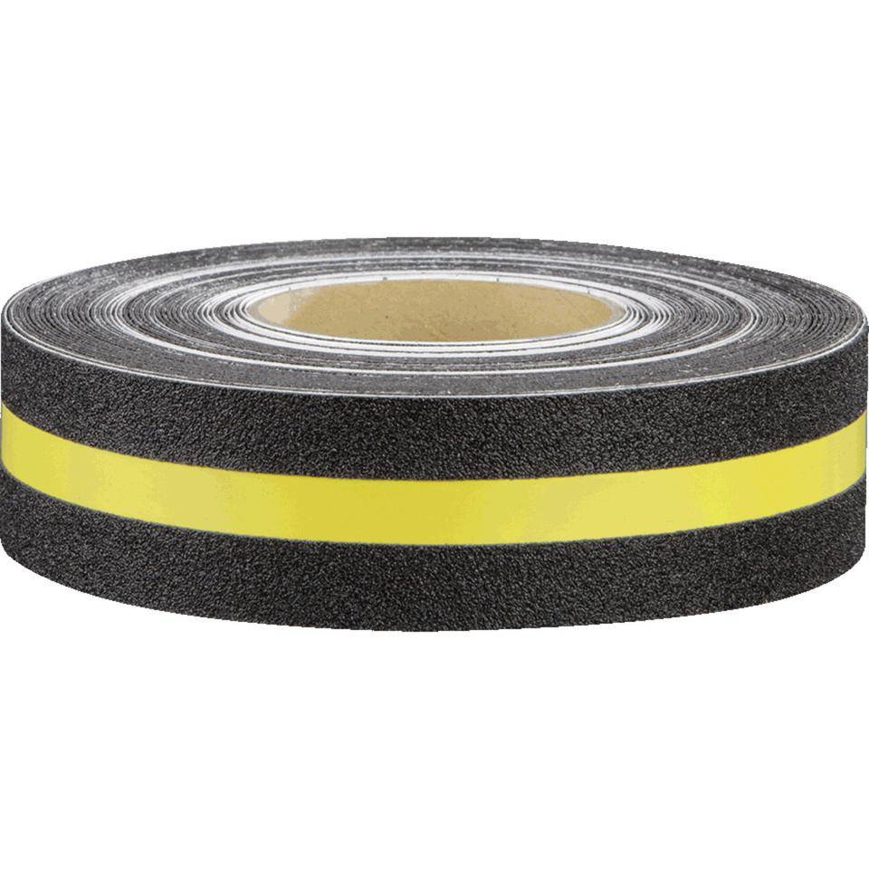 K.57 Multifunktionsbelag, Rutschhemmung R13, gelb/schwarz, 50mmx18,3m/Rolle